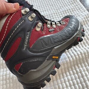 Merrell Red and Black Boots